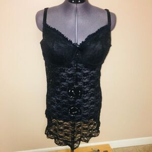 Dreamwear Sexy Black Lace Lingerie Plus Size love your curves